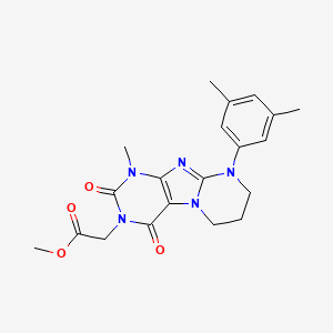 methyl 2-[9-(3,5-dimethylphenyl)-1-methyl-2,4-dioxo-7,8-dihydro-6H-purino[7,8-a]pyrimidin-3-yl]acetate
