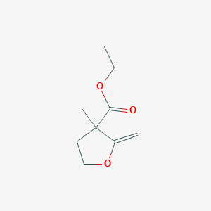 molecular formula C9H14O3 B2765825 Ethyl 3-methyl-2-methylideneoxolane-3-carboxylate CAS No. 2155853-04-4