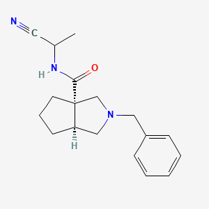 (3aS,6aS)-2-benzyl-N-(1-cyanoethyl)-octahydrocyclopenta[c]pyrrole-3a-carboxamide
