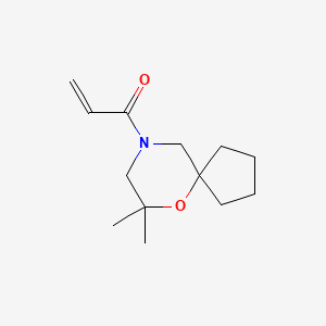 1-(7,7-Dimethyl-6-oxa-9-azaspiro[4.5]decan-9-yl)prop-2-en-1-one