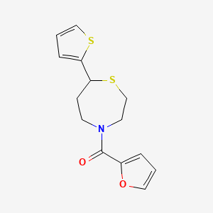 Furan-2-yl(7-(thiophen-2-yl)-1,4-thiazepan-4-yl)methanone