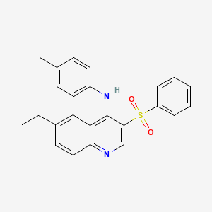 6-ethyl-3-(phenylsulfonyl)-N-(p-tolyl)quinolin-4-amine