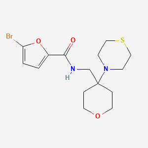 5-Bromo-N-[(4-thiomorpholin-4-yloxan-4-yl)methyl]furan-2-carboxamide