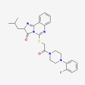 5-((2-(4-(2-fluorophenyl)piperazin-1-yl)-2-oxoethyl)thio)-2-isobutylimidazo[1,2-c]quinazolin-3(2H)-one