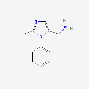(2-methyl-1-phenyl-1H-imidazol-5-yl)methanamine
