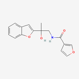 N-(2-(benzofuran-2-yl)-2-hydroxypropyl)furan-3-carboxamide