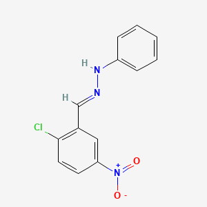 (E)-1-[(2-chloro-5-nitrophenyl)methylidene]-2-phenylhydrazine