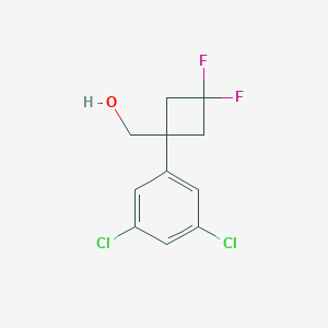 molecular formula C11H10Cl2F2O B2765875 [1-(3,5-Dichlorophenyl)-3,3-difluorocyclobutyl]methanol CAS No. 2375260-47-0
