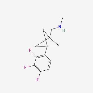 N-Methyl-1-[3-(2,3,4-trifluorophenyl)-1-bicyclo[1.1.1]pentanyl]methanamine