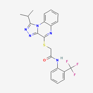 2-[(1-isopropyl[1,2,4]triazolo[4,3-a]quinoxalin-4-yl)thio]-N-[2-(trifluoromethyl)phenyl]acetamide
