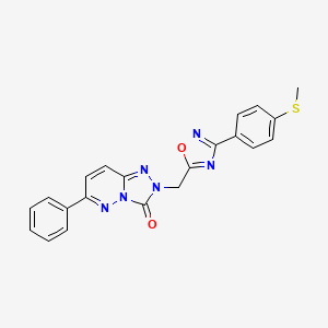 2-((3-(4-(methylthio)phenyl)-1,2,4-oxadiazol-5-yl)methyl)-6-phenyl-[1,2,4]triazolo[4,3-b]pyridazin-3(2H)-one