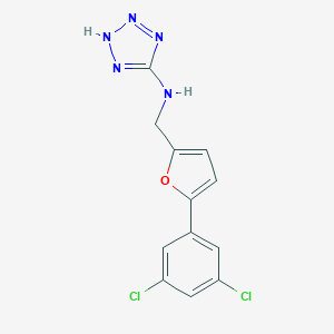 molecular formula C12H9Cl2N5O B276590 N-[[5-(3,5-dichlorophenyl)furan-2-yl]methyl]-2H-tetrazol-5-amine 