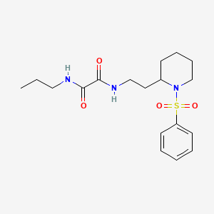 N1-(2-(1-(phenylsulfonyl)piperidin-2-yl)ethyl)-N2-propyloxalamide