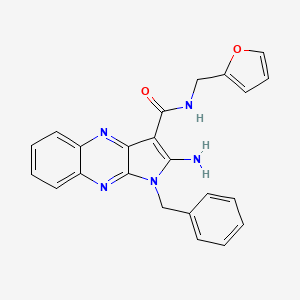 2-amino-1-benzyl-N-(furan-2-ylmethyl)-1H-pyrrolo[2,3-b]quinoxaline-3-carboxamide