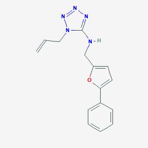 molecular formula C15H15N5O B276592 N-[(5-PHENYLFURAN-2-YL)METHYL]-1-(PROP-2-EN-1-YL)-1,2,3,4-TETRAZOL-5-AMINE 