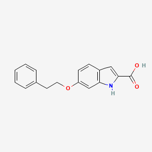 molecular formula C17H15NO3 B2765928 6-(2-phenylethoxy)-1H-indole-2-carboxylic acid CAS No. 383133-82-2