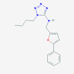 molecular formula C16H19N5O B276593 N-(1-butyl-1H-tetraazol-5-yl)-N-[(5-phenyl-2-furyl)methyl]amine 