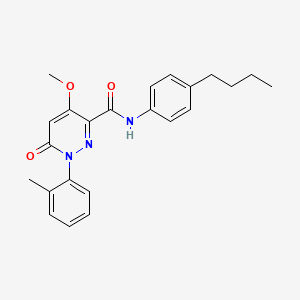 N-(4-butylphenyl)-4-methoxy-1-(2-methylphenyl)-6-oxo-1,6-dihydropyridazine-3-carboxamide