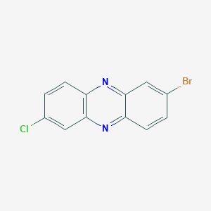 molecular formula C12H6BrClN2 B2765940 2-Bromo-7-chlorophenazine CAS No. 29453-79-0