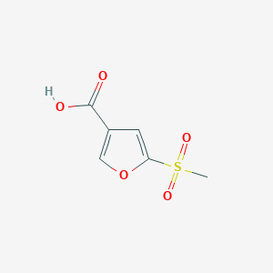 molecular formula C6H6O5S B2765947 5-甲烷磺酰基呋喃-3-羧酸 CAS No. 1520606-32-9