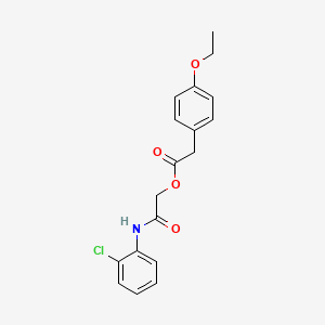 molecular formula C18H18ClNO4 B2765957 2-[(2-Chlorophenyl)amino]-2-oxoethyl (4-ethoxyphenyl)acetate CAS No. 1331301-42-8