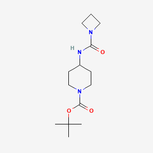 molecular formula C14H25N3O3 B2765961 Tert-butyl 4-[(azetidine-1-carbonyl)amino]piperidine-1-carboxylate CAS No. 1427987-06-1