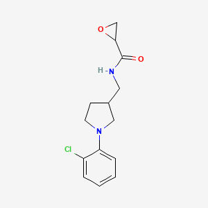 N-[[1-(2-Chlorophenyl)pyrrolidin-3-yl]methyl]oxirane-2-carboxamide