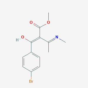 Methyl (2Z)-2-[(4-bromophenyl)-hydroxymethylidene]-3-methyliminobutanoate