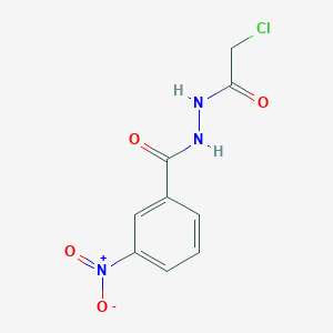 molecular formula C9H8ClN3O4 B2765965 N'-(2-chloroacetyl)-3-nitrobenzohydrazide CAS No. 63002-52-8