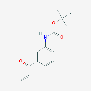 molecular formula C14H17NO3 B2766003 tert-Butyl N-[3-(prop-2-enoyl)phenyl]carbamate CAS No. 1936719-29-7