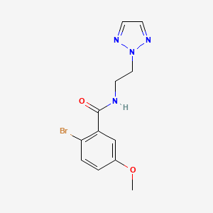 molecular formula C12H13BrN4O2 B2766013 N-(2-(2H-1,2,3-三唑-2-基)乙基)-2-溴-5-甲氧基苯甲酰胺 CAS No. 2097919-89-4
