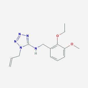 molecular formula C14H19N5O2 B276602 N-[(2-ETHOXY-3-METHOXYPHENYL)METHYL]-1-(PROP-2-EN-1-YL)-1,2,3,4-TETRAZOL-5-AMINE 