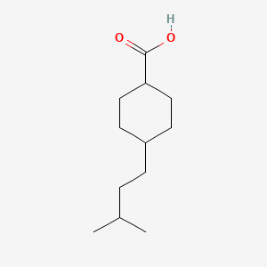 molecular formula C12H22O2 B2766112 4-(3-Methylbutyl)cyclohexane-1-carboxylic acid CAS No. 1309126-93-9