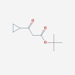molecular formula C10H16O3 B2766153 Tert-butyl 3-cyclopropyl-3-oxopropanoate CAS No. 134302-07-1