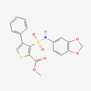 Methyl 3-[(1,3-benzodioxol-5-ylamino)sulfonyl]-4-phenylthiophene-2-carboxylate