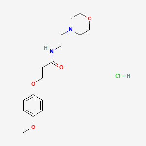 3-(4-methoxyphenoxy)-N-[2-(4-morpholinyl)ethyl]propanamide hydrochloride