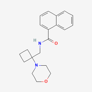 N-[(1-Morpholin-4-ylcyclobutyl)methyl]naphthalene-1-carboxamide
