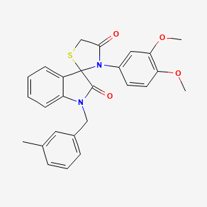 3'-(3,4-Dimethoxyphenyl)-1-(3-methylbenzyl)spiro[indoline-3,2'-thiazolidine]-2,4'-dione