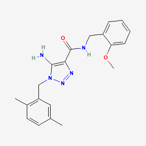 5-amino-1-(2,5-dimethylbenzyl)-N-(2-methoxybenzyl)-1H-1,2,3-triazole-4-carboxamide