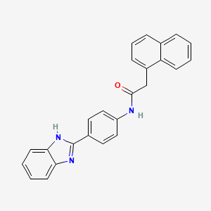 N-(4-(1H-benzo[d]imidazol-2-yl)phenyl)-2-(naphthalen-1-yl)acetamide