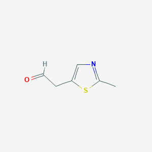 B2766193 2-(2-Methyl-1,3-thiazol-5-yl)acetaldehyde CAS No. 1378678-92-2