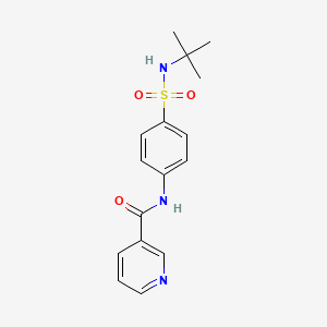 N-[4-(tert-butylsulfamoyl)phenyl]pyridine-3-carboxamide