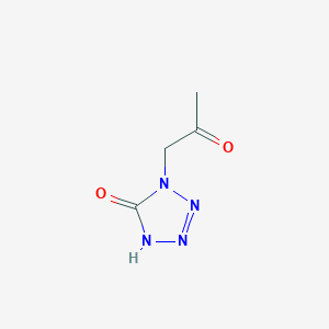4-(2-Oxopropyl)-1H-tetrazol-5-one
