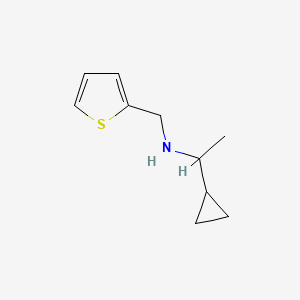 1-cyclopropyl-N-(thiophen-2-ylmethyl)ethanamine
