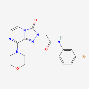 N-(3-bromophenyl)-2-(8-morpholino-3-oxo-[1,2,4]triazolo[4,3-a]pyrazin-2(3H)-yl)acetamide