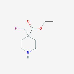 Ethyl 4-(fluoromethyl)piperidine-4-carboxylate
