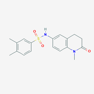 3,4-dimethyl-N-(1-methyl-2-oxo-1,2,3,4-tetrahydroquinolin-6-yl)benzenesulfonamide