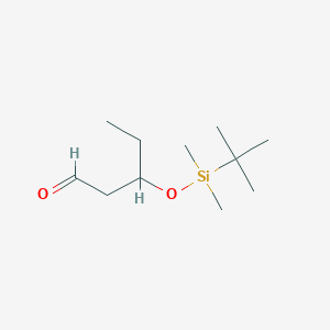 molecular formula C11H24O2Si B2766230 3-(tert-Butyldimethylsiloxy)pentanal CAS No. 131049-92-8