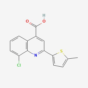 8-Chloro-2-(5-methylthiophen-2-yl)quinoline-4-carboxylic acid