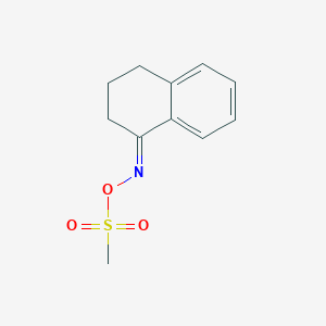molecular formula C11H13NO3S B2766261 [(1E)-1,2,3,4-tetrahydronaphthalen-1-ylidene]amino methanesulfonate CAS No. 85028-26-8